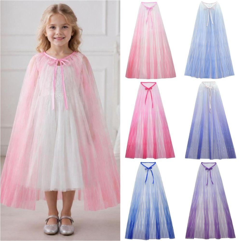 Role Playing Princess Cape Multi Color Princess Mesh Cape Sweet Cloak Capes Children