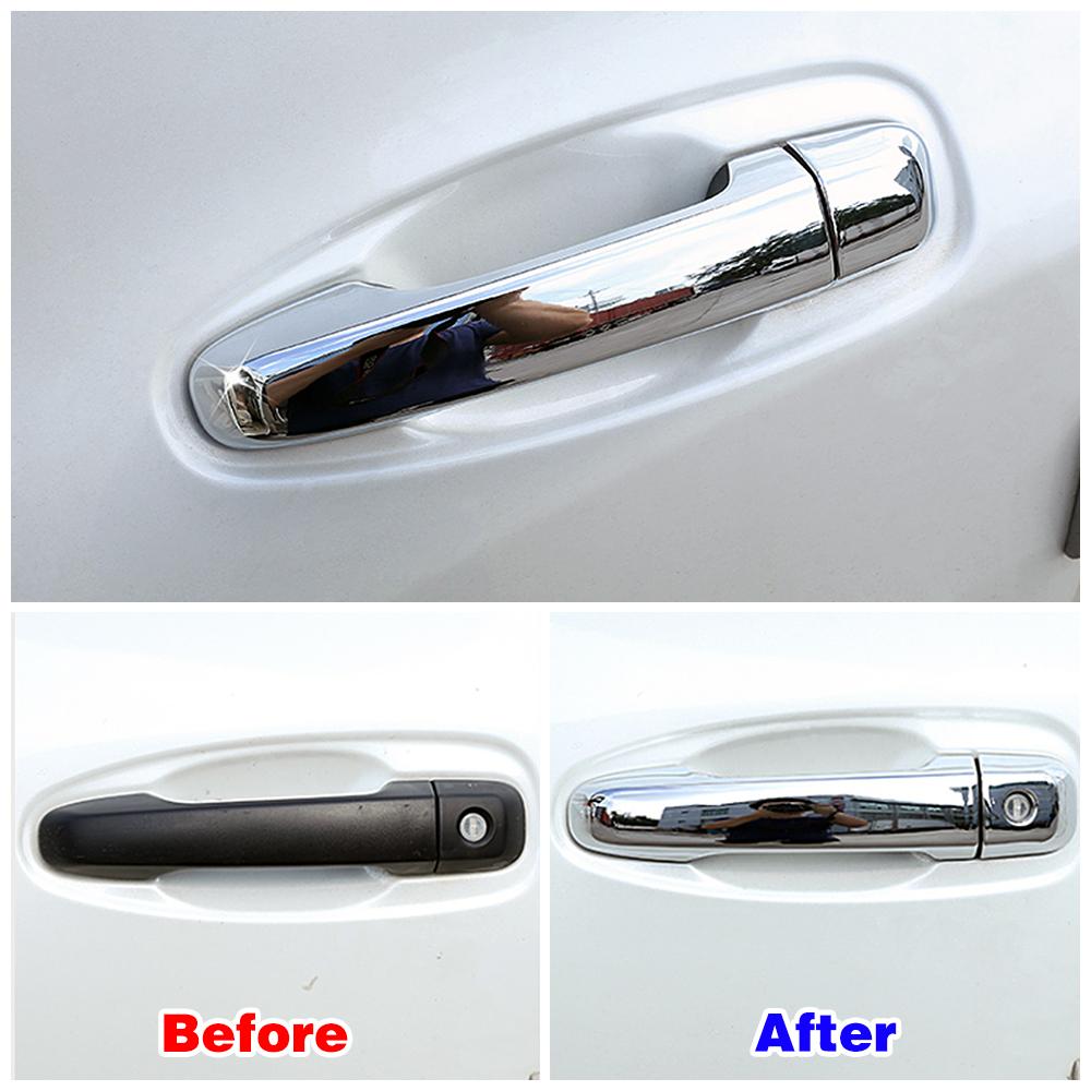 Внешние детали для Toyota 4Runner 4 Runner 2010 2024 хромированная накладка на дверную ручку автомобиля, защитная наклейка, аксессуары для укладки