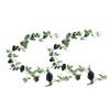 2pcs Artificial Black Rose Vine 78.7in Unique Faux Rose Vine Garland for Wedding Holiday Wall Decoration