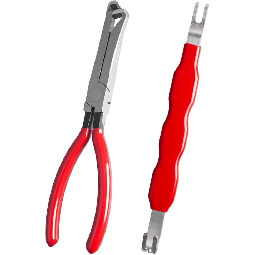 2 PCS Electrical Disconnect Pliers For Cars, 60 Degree Automotive Electrical Connector Pliers And Electrical Connector Separator Tool