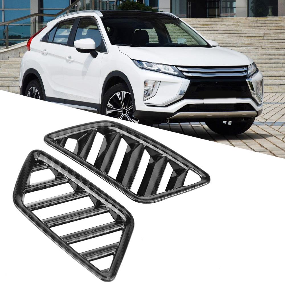 2 шт. Накладки на верхние внутренние дефлекторы воздуховодов для Mitsubishi Eclipse Cross 17 18, карбоновое волокно