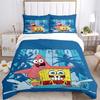 3Pcs Spongebob Patrick Adventure Bedding Sets For All Sizes New 3D Printed Bed Cover Comforter Duvet Cover Pillowcase Bedroom Decoration