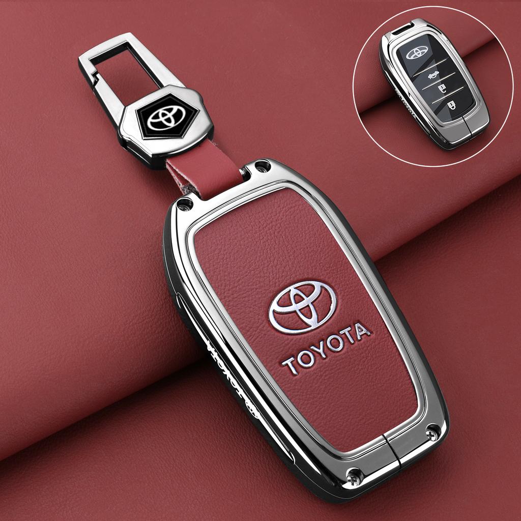 OFWP3 Car Key Case Fob Cover Holder Shell for Toyota CHR Hilux Fortuner Land Cruiser 200 Camry Corolla Crown RAV4 Highland Accessories