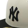 New Era cap 59FIFTY 14666275 NER34C2456 MLB New York Yankees NY White Shiro Beige ONSPOTZ Custom Made Hat Gokyu Fifty 5950 Straight Flat Visor 2 Tone