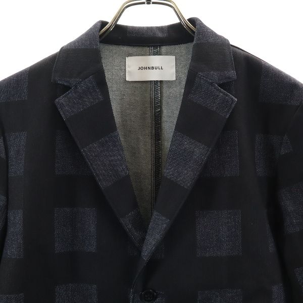 unused Johnbull Check Pattern Denim Jacket S Tailored denim jacket Men's Used
