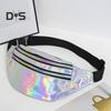 Переливающаяся поясная сумка, блестящая поясная сумка, водонепроницаемая поясная сумка из искусственной кожи с 3 карманами для путешествий, вечеринок, пляжей, музыкальных фестивалей