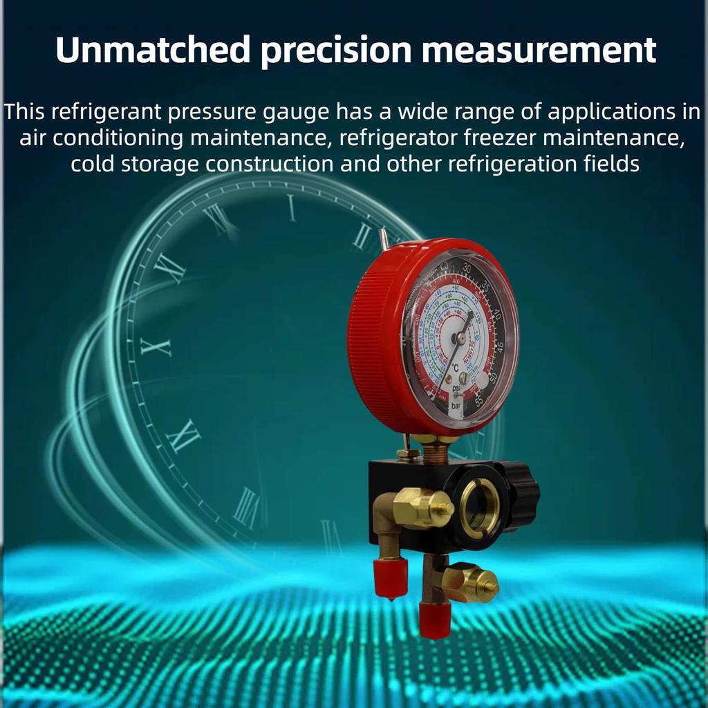 R22/R410A/R134A/404A Diagnostic Manifold Pressure Gauge And High/Low Pressure Air Conditioning Refrigeration Maintenance Tool