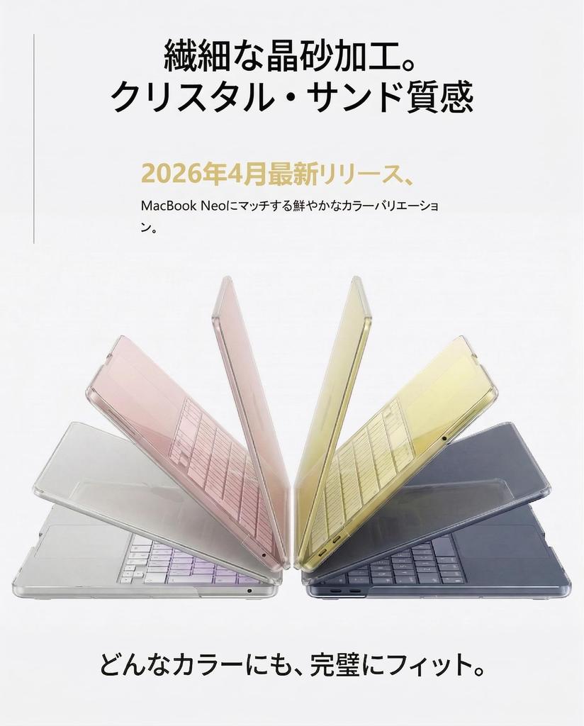Специальный чехол для MacBook Neo Матовый прозрачный жесткий отпечатки пальцев и царапины точный высоко разработанный для Совместим с 2026 A18 Pro 13-дюймовый A3404.