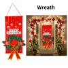 1set Merry Christmas Porch Door Banner Hanging Ornament Christmas Decoration for Home New Year Xmas Happy