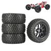 Rubber Rally 75mm Tires Wheel 144001 124018 Climbing Car Wheel Rim RC Car Wheel For HSP HPI Wltoys