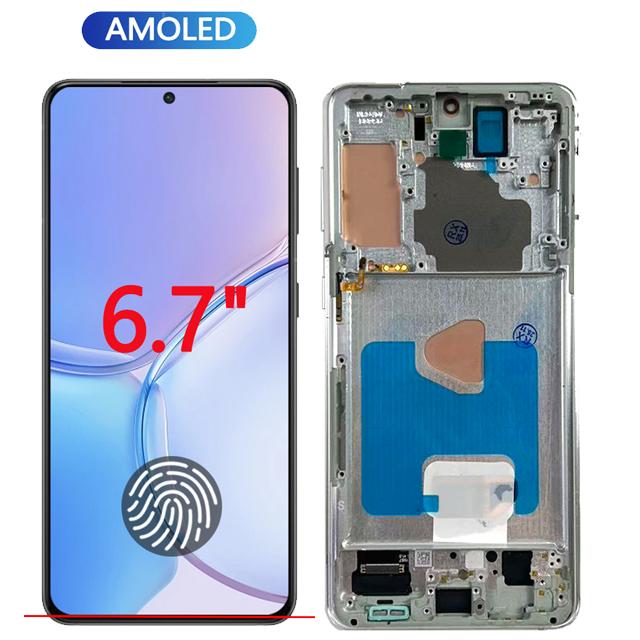 6,7" Super AMOLED для Samsung Galaxy S21+ 5G ЖК-дисплей Сенсорный экран Дигитайзер для Samsung S21 Plus G996B Замена экрана
