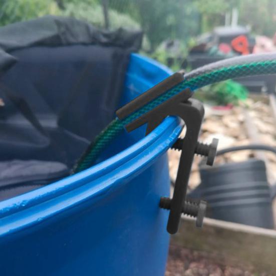 Aquarium Hose Holder with Clamp Fish Tank Water Tube Clamp Adjustable Clamp Hose Holder Prevents Slipping for Water Barrels