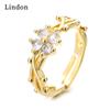 Классическое кольцо Lindon из медного сплава с цирконием, женские ювелирные изделия, свадебный подарок для вечеринки