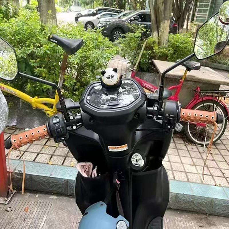 Vintage Leather Bicycle Grips Adjustable Motorcycle Electric Bike Handle Cover Mountain Bicycle Accessories