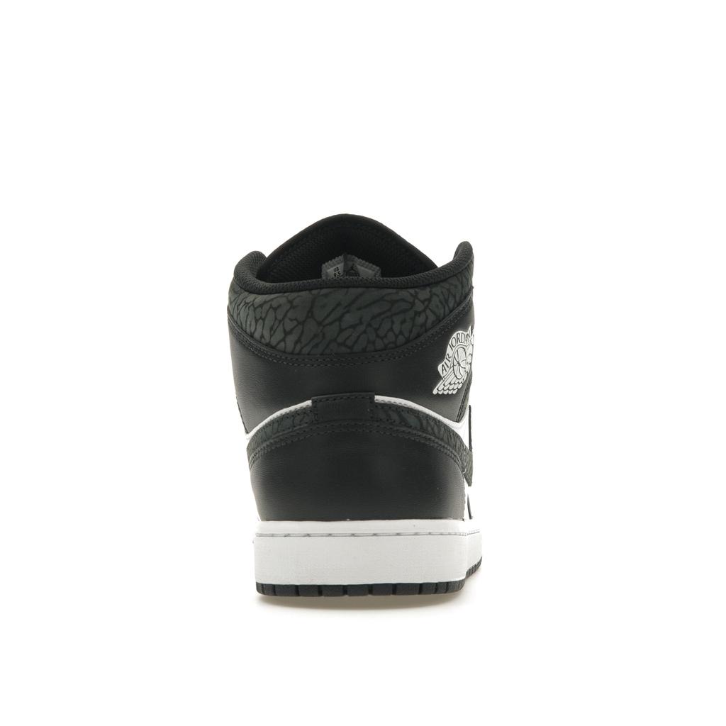 Мужские кроссовки Air Jordan 1 Mid SE Panda Elephant Black Off-Noir White FB9911-001