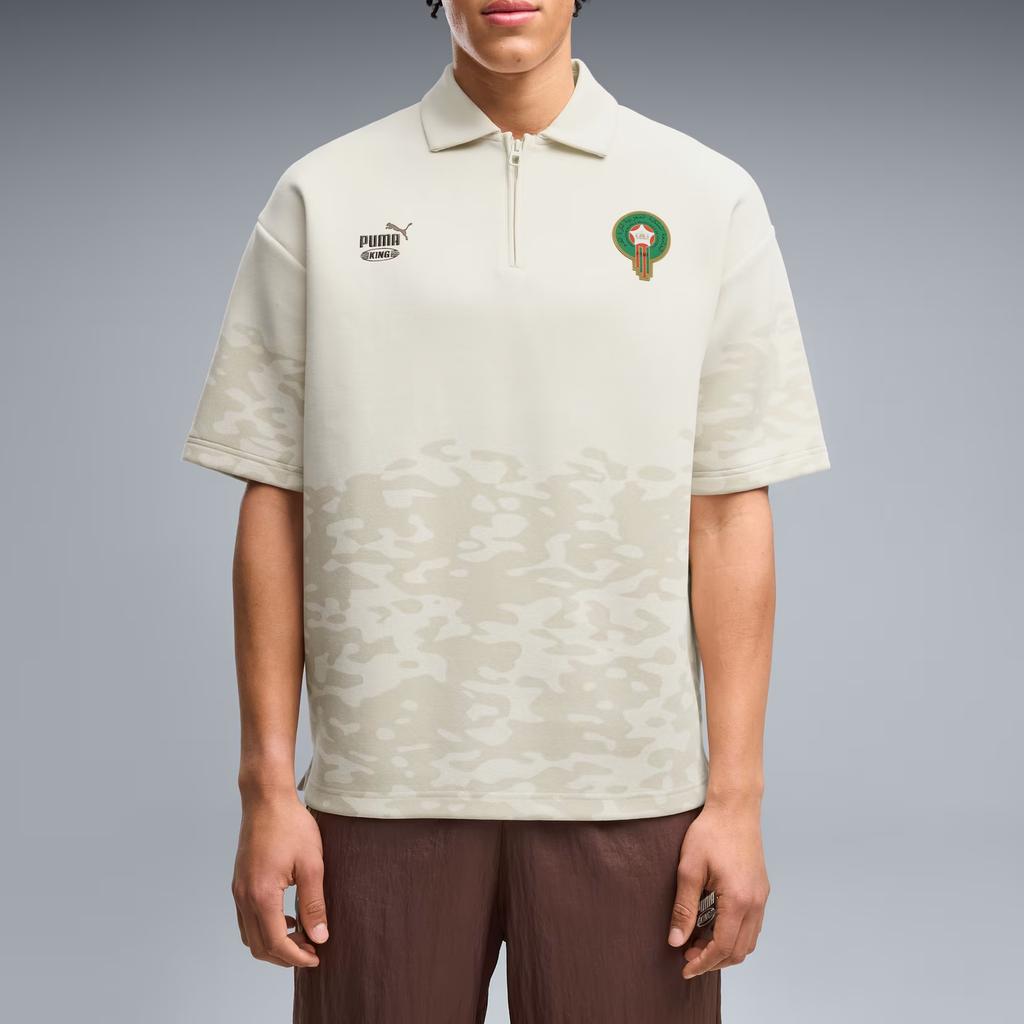 Puma X Salehe Bembury Сотрудничество King Morocco Свободный крой Повседневная рубашка-поло с коротким рукавом Мужская рубашки-поло 635133-87