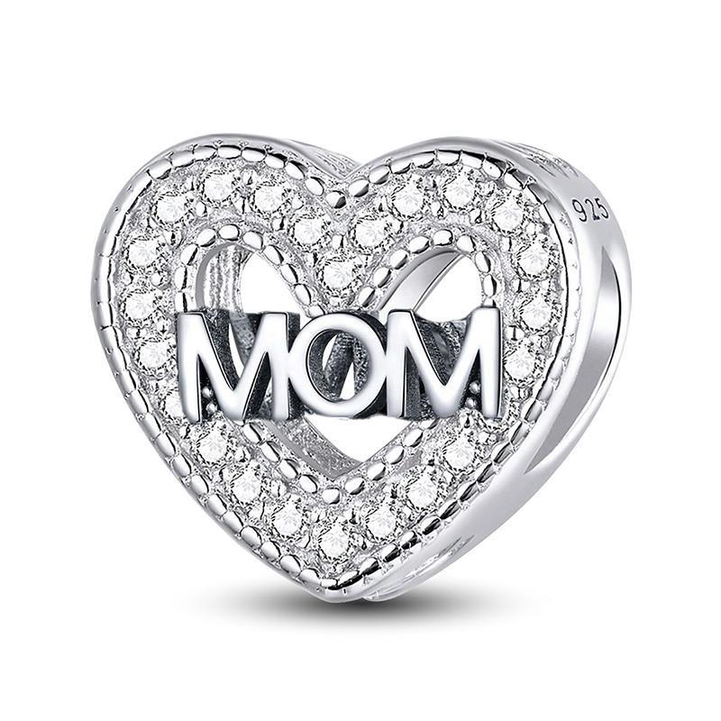 Подходят для оригинальных браслетов Pandora Цветок Семья Розовый Торт Звезда Любовь Сердце Серия Медные Шармы Бусины Сделай сам Ювелирный Подарок на День Рождения