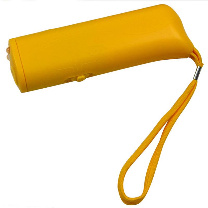 1 шт. Устройство для дрессировки собак, отпугиватель собак, ультразвуковой, без батареи, высококачественный светодиодный тренажер, ультразвуковой, 3 в 1, изящный, черный, для домашних собак, уникальный