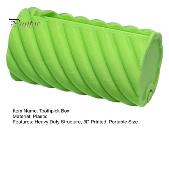 Диспенсер для зубочисток, напечатанный на 3D-принтере, прочный пластиковый держатель для зубочисток, портативный, для домашнего офиса, ресторана, настольный органайзер для зубочисток, контейнер