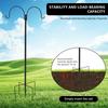 Double Shepherd Hooks Adjustable Outdoor Plant Hanger Hook Inserting Garden Decor Lawn Lanterns Bird Feeders Hook