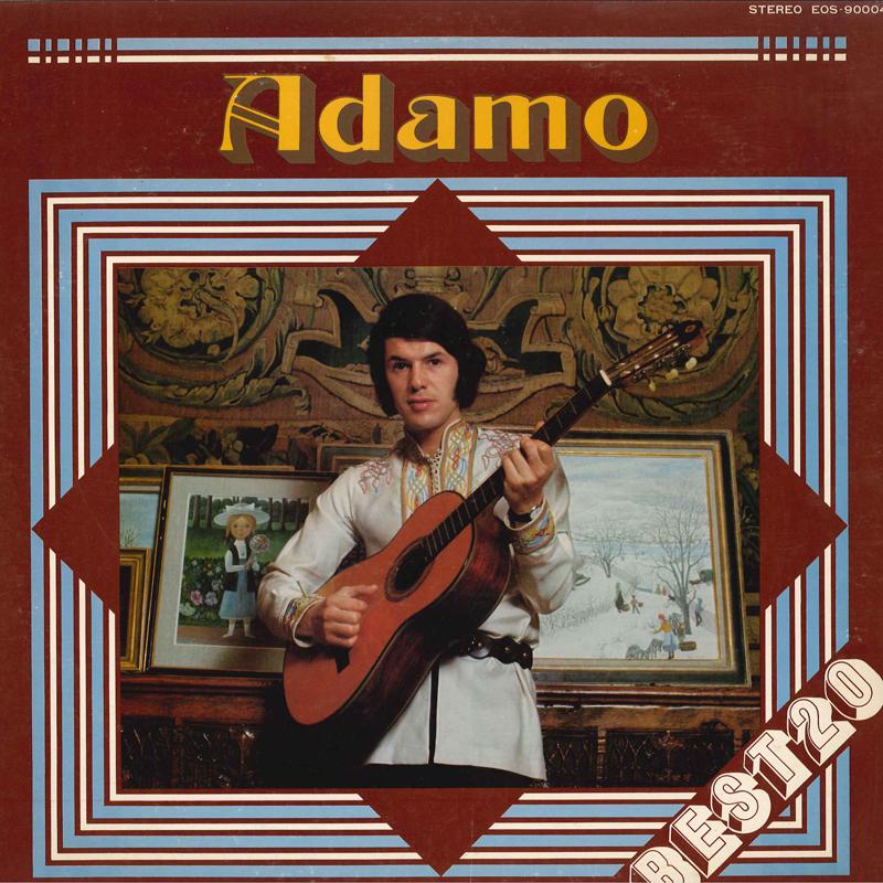 Виниловая пластинка ADAMO Лучшие 20 EOS90004 ODEON 1980 Япония Obi Поп Б/у