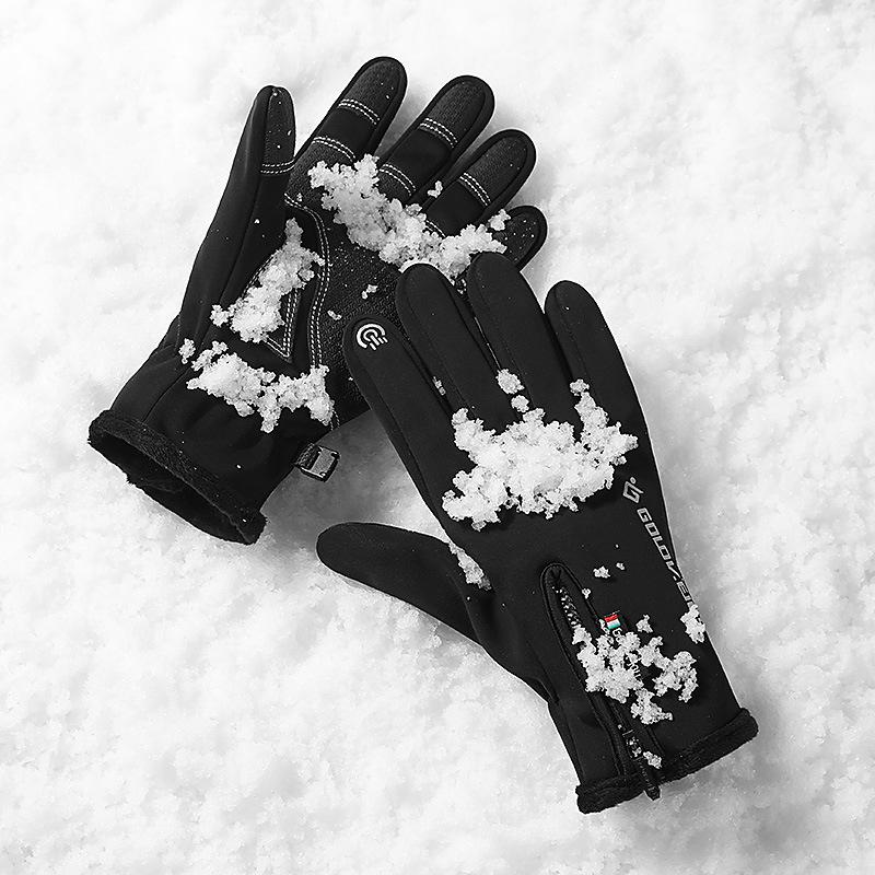 Зимние перчатки для женщин и мужчин для холодной погоды, 14 °F. Зимние велосипедные перчатки для мужчин и женщин с сенсорными пальцами, водонепроницаемые термоперчатки.