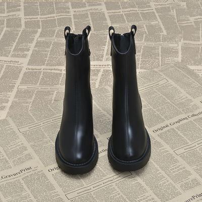 Модные ботильоны для женщин на молнии, увеличивающие рост, нескользящие, в корейском стиле, модный тренд 2025, Y2k, New Rock, горячие женские короткие туфли