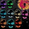 Headwear Skull Glowing Mask PP Costume Props Gothic Full Face Mask  Party Supplies