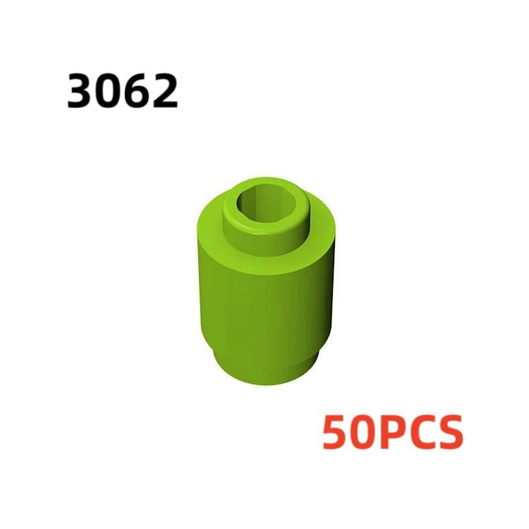 50 шт. 3062b 30068 35390 3062 аксессуары 1x1 цилиндрический кирпич DIY строительные блоки развивающие игрушки городская игрушка