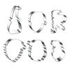 Santa Claus Cookie Cutters Stainless Steel Baking Mold for DIY Christmas Cookies Cakes Non-Stick Holiday Baking Tool