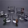 100ML Transparent Glass Cup Tea Cups Heat-Resistant Cup Anti-Scalding