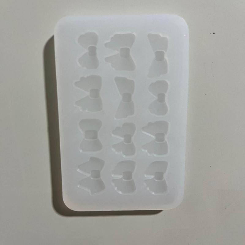Формы для эпоксидной смолы Аксессуар для ювелирных изделий Литьевая форма Форма для брелока в виде банта