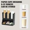 Plastic Disposable Paper Cup Holder Large Capacity Wall Mounted Paper Cup Dispenser Space Saving Paper Cup Storage Rack Hotel