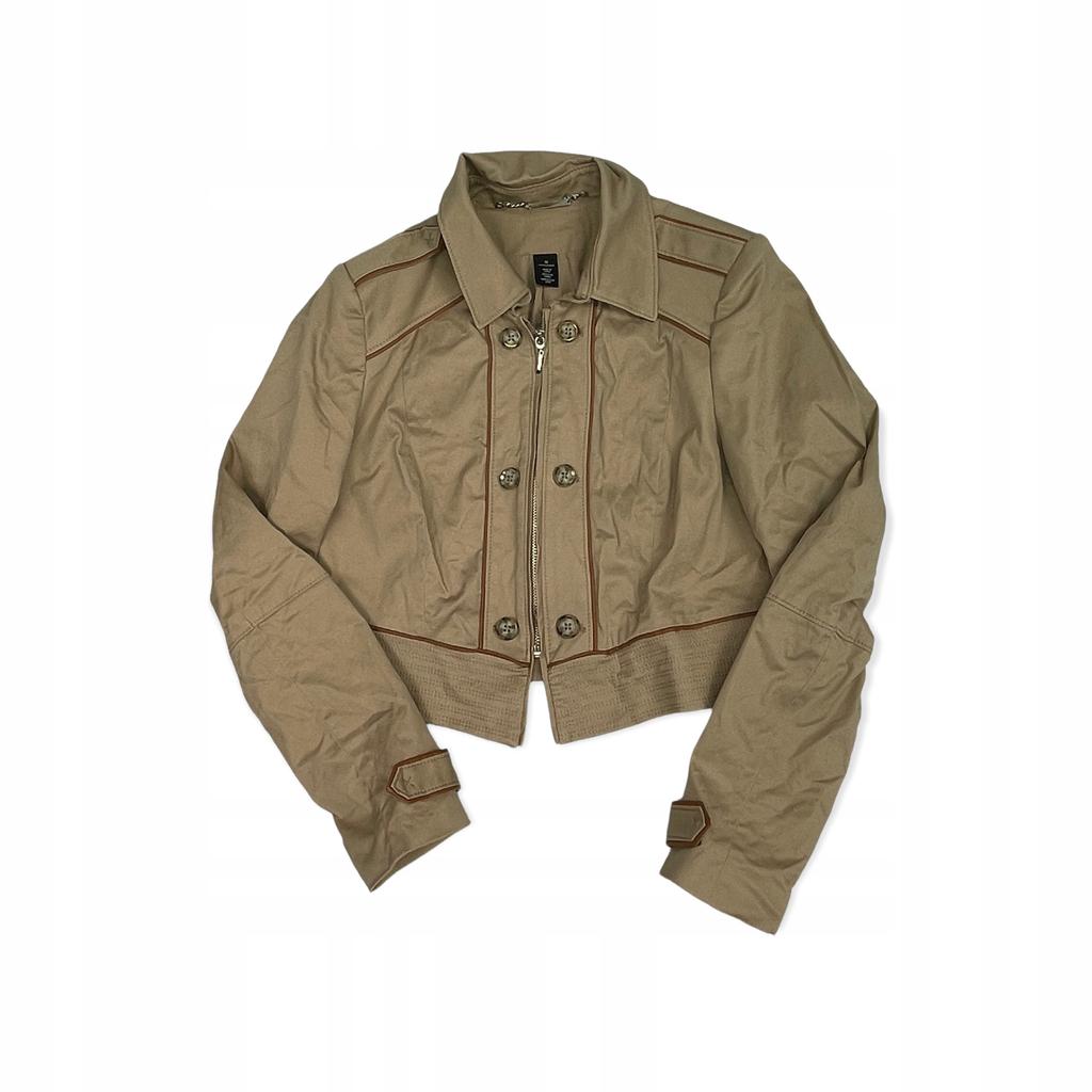 Women's Spring Jacket WHITE BLACK M - Used