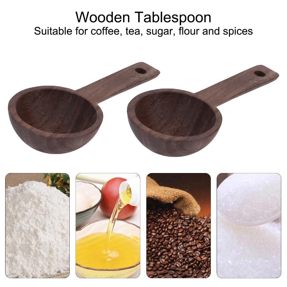 Walnut Coffee Scoop Elegant Wooden Spoon Coffee Accessories Walnut Teaspoon Coffee Brewing