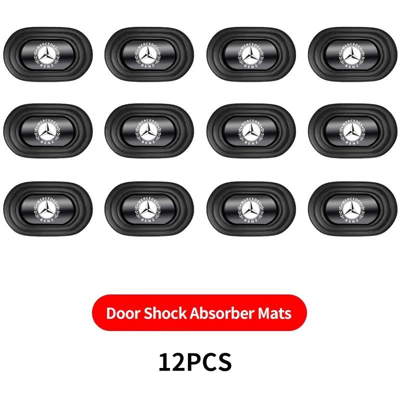 CRZ1 Silicone Car Door Mat Anti Shock Pad Sticker for Mercedes Benz W203 W211 W212 W124 W201 W210 W108 W204 W205 W126 CLA CLK CLS GLA