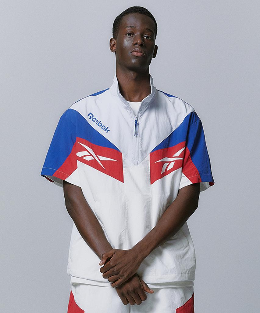 Reebok Анорак Twin Vector с коротким рукавом - Цвет: внебелый