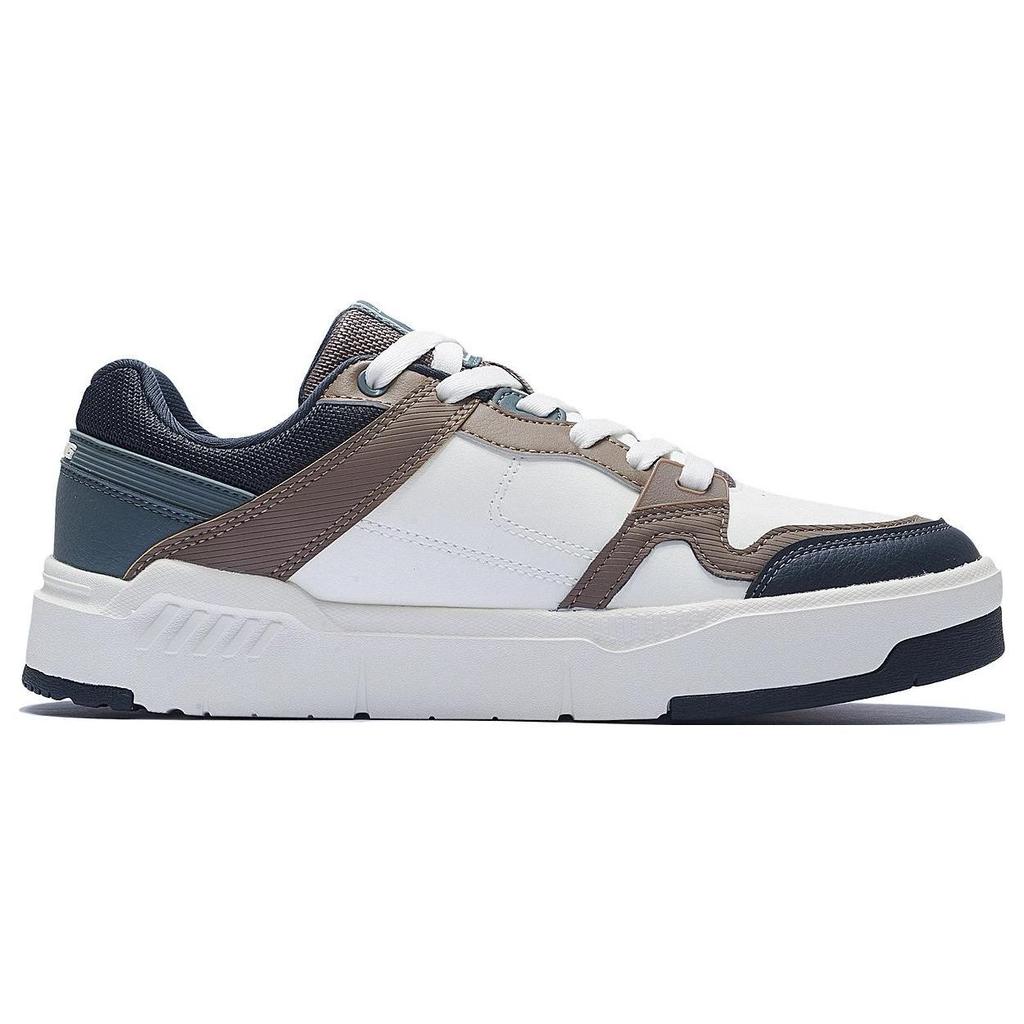 Li Ning Ace V2 Casual Comfortable Durable Breathable Non-Slip Low-Top Skate Shoes Men Sneakers White Gray Black AGCS155-2