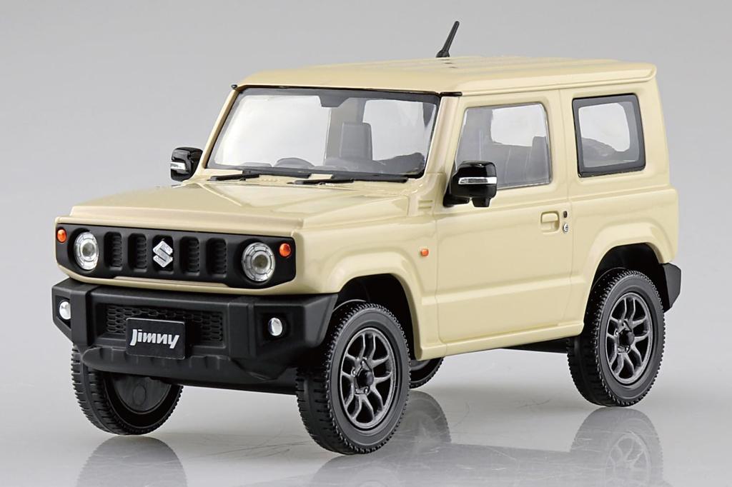 Aoshima Bunka Kyozai Rakupla Snap Kit Suzuki JB64 Jimny Шифон Цвета Слоновой Кости Металлик Пластик Модель 1/32 № 09-CI Предварительно окрашенный (Автомобиль)