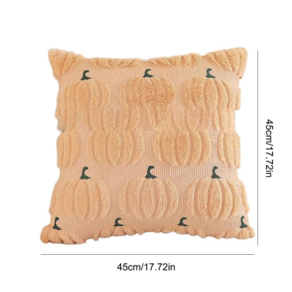 1/2 шт. Хэллоуин Призрак Тыква Наволочка Моющаяся Плюшевая Мягкая Наволочка Удобная Наволочка для Дивана Спальни Домашнего Декора