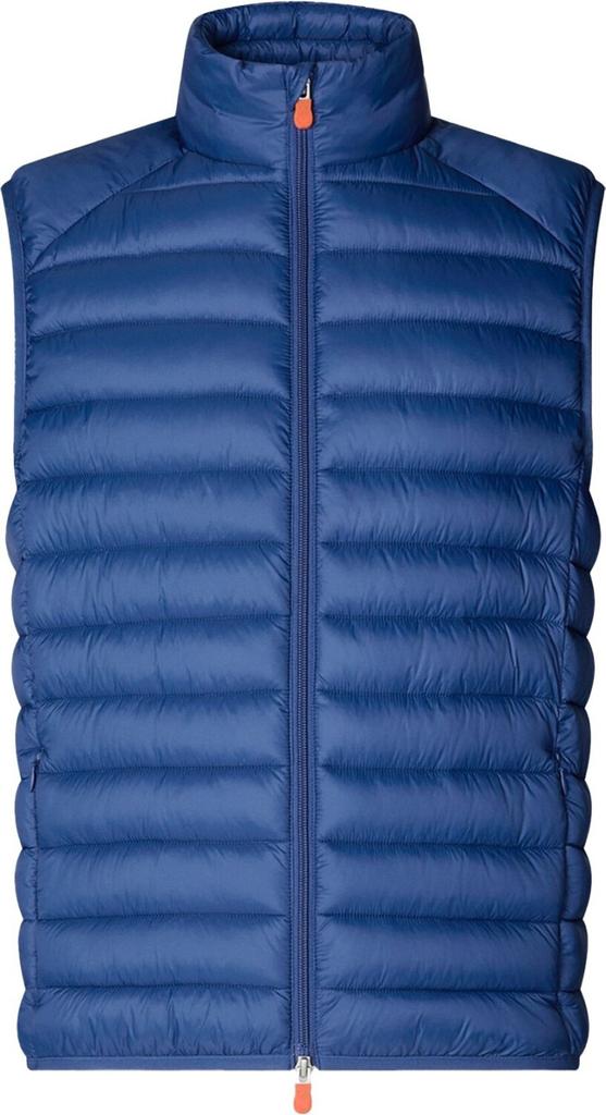 Winter Jacket Save The Duck Quilted Vest Men's Stand-up Collar Blue