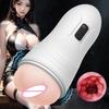 Automatic Male Mastubator Blowjob Vibration Machine Real Vaginia Pocket Pussy Penis Oral Masturbation Cup Adult Sex Toy for Man
