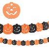 Mantle Hanging Decor Halloween Banner 3M Black Orange Paper Garland Spooky Pumpkins Bats Spider Party Decoration Solution
