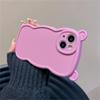 Корейский милый чехол для телефона с 3d мультяшными медвежьими ушками для Iphone 14 13 12 11 Pro Max X Xr, противоударный мягкий чехол с милыми животными