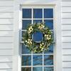 20 Inch Green Home Decor for Wall Porch Window Spring Summer Wreath with Big Berries for All Seasons Winter Christmas