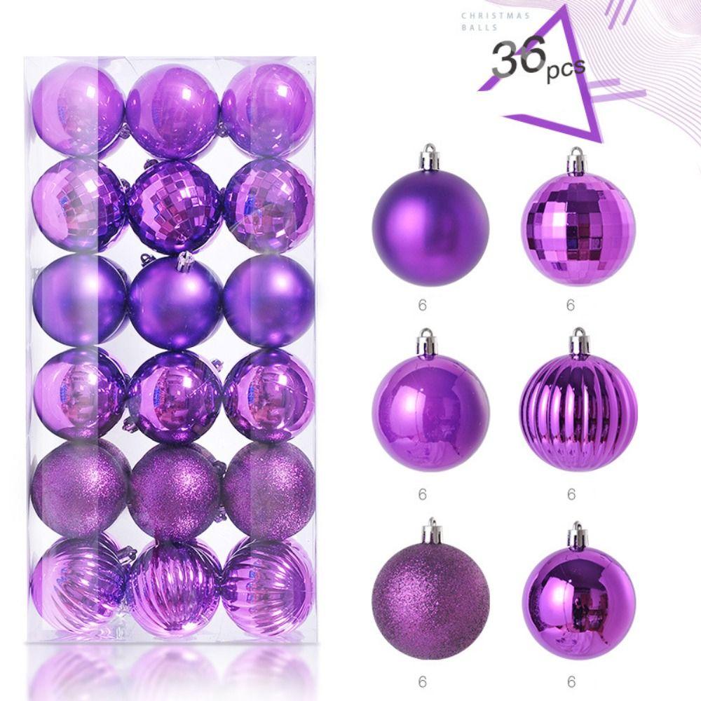 36 шт 4 см Рождественские шары украшения набор пластиковых праздничных декоративных шаров Новый год Noel Navidad украшения