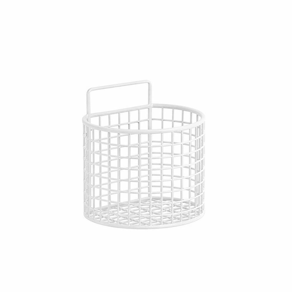 1/2/3 Grids Wall Mounted Storage Basket Large Capacity Comb Storage Bucket Kitchen Shelf  Bathroom