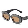 Новые модные солнцезащитные очки неправильной формы с кристаллами Y2K для женщин, винтажные квадратные элегантные солнцезащитные очки для мужчин, блестящие оттенки со стразами UV400