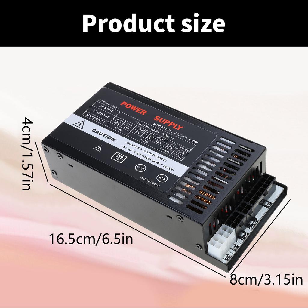 600 Вт полностью модульный 1U Flex ATX блок питания для ПК 110-264 В ENP-7660B для K39 A4 S3 G5 ITX Mini Case Game Desktop