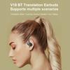 Наушники-переводчики V18 Поддерживают 100+ языков В режиме реального времени OWS Языковой переводчик Наушник BT5.4